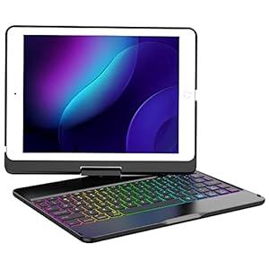 MMK iPad Keyboard Case 9.7 for New iPad 2018 (6th Gen) - iPad Pro 2017 (5th Gen) - iPad Air 2/ Air -Detachable Wireless Bluetooth Keyboard - Magnetic Auto Sleep/Wake (Purple)