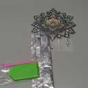 SENQAO Lotus Diamond Art Hanging Kit for Adult, Special Shaped Rhinestone, Double Sided DIY Acrylic Diamond Art Painting Window Pendants Home Garden Wall Hanging Kits Hanging Ornament