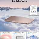 [0.3" Ultra Slim] [Alloy-Made] ULiXWH for Magsafe Portable Charger for iPhone, 2026 Upgrade 5000mAh Fast Charging Magnetic Power Bank, Wireless Battery Pack for iPhone 17 Air 16 15 Pro Max 14 13, Pink