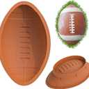 2 x Football Cake Pan Mold, 11.6 Inch 3D Football Shaped Silicone Molds for Baking, Large Breakable Football Chocolate Mold for Football Bowl Game Night, Birthdays, Sports-Themed Party