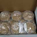 Keewah 4.5 inch Large Burger Ring - 6 Piece - Stainless Steel