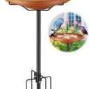 Bird Bath for Outside, 35 inch Bird Baths for Outdoors, Heavy Duty Outdoor Bird Bath with Bowl