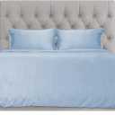Hotel Sheets Direct Duvet Cover Bed Linen Set, 3 -Piece Set, Light Blue, Full