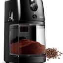 Secura Electric Burr Coffee Grinder Mill, Adjustable Cup Size, 17 Fine to Coarse Grind Size Settings for Drip, Percolator, French Press and Turkish Coffee Makers, Black,12 cups