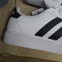 adidas Men's Grand Court 2.0 Shoe (9.5, White/Black/White)