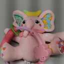 Baby Bilingual Musical Elephant Stuffed Animals Toys,Infant Early Learning Toy with Light-Up Music & Crinkle,Tummy Time Toys for 0 3 6 9 12+ Months for Baby Boy Girl Gift,Pink