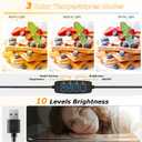 Overhead Camera Mount with Ring Light, Flexible Articulating Phone Arm Stand Compatible with iPhone, Logitech Webcam, Desk Tripod for YouTube Live Stream Cooking Nail Video Recording