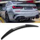 Rear Trunk Spoiler Compatible with BMW 3 Series G20 G80 M3 2019-2025, Blade Style Duckbill Spoiler, Fits for 330e 330i 340i M3,High Kick Trunk Tail Deck Lid Wing Lip (Carbon Fiber Pattern)