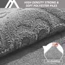 COSY HOMEER Door Mat 24x36,Absorbent Dirt Trapper Entryway Rugs,Non-Slip Welcome Mat,Washable Entry Rugs,Low Pile Doormat for Front Back Door,Wet Shoes & Paws,Grey