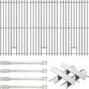 Grill Replacement Parts for KitchenAid 720-0954 720-0954A 720-0954CO 720-0954L 720-0733 720-0733A 720-0733D 730-0733, Stainless Steel Cooking Grates, Heat Plates, Burner Tubes for Nexgrill 720-0954