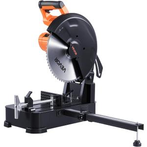 VEVOR Chop Saw, 14-inch Stainless Steel Cold Cut Blade, 3500 W Powerful Brushless Motor, 750-1200 r/min Adjustable Speed, Metal Cutting Chop Saw for Metal Square and Flat Tubes, Steels (240V/60HZ)