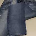 Democracy Women's Petite Ab Solution Straight Leg Jean, Size 8p (Blue)