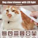 Dog Paw Trimmer with LED Light,Dog Grooming Kit & Pet Micro Precision Trimmer,Safety Electric Clipper,18 mm Widen Blade,35dB Low Noise,Cordless Hair Trimmer for Paws, Ears, Face, Rump (Yellow)