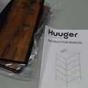 Huuger Nightstand with Charging Station, 27.6 Inch Bedside Table with Fabric Drawers, End Table with USB Ports and Outlets, Night Stand for Bedroom, Rustic Brown