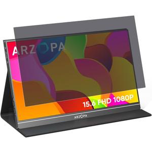 MUBUY-GOL 15.6 Inch Portable Monitor privacy Screen Protector for ASUS/MNN/KYY/ARZOPA/Yxk/QQH/Lepow/ZenScreen/InnoView/Newsoul/ForHelp, Privacy Shield and Anti-Glare Protector (Universal Fit 16:9)
