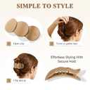 Medium Flat Hair Clips for Women, French Claw Clips for Thick Thin Hair, Lay Down Hair Clips for Styling, Duckbill Side Hairclips for Driving Yoga - Beige, Light Khaki, Dark Khaki, Black, 4pcs