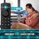 Voice Remote Replacement Control Compatible with All FireSeries, for Stick 4K Max/4K (1st/2nd Gen) & All Fire-TCL TVs Cube, TVs Stick (2nd/3rd Gen)/Lite/QLED, and Insignia Pioneer HD Omni Series