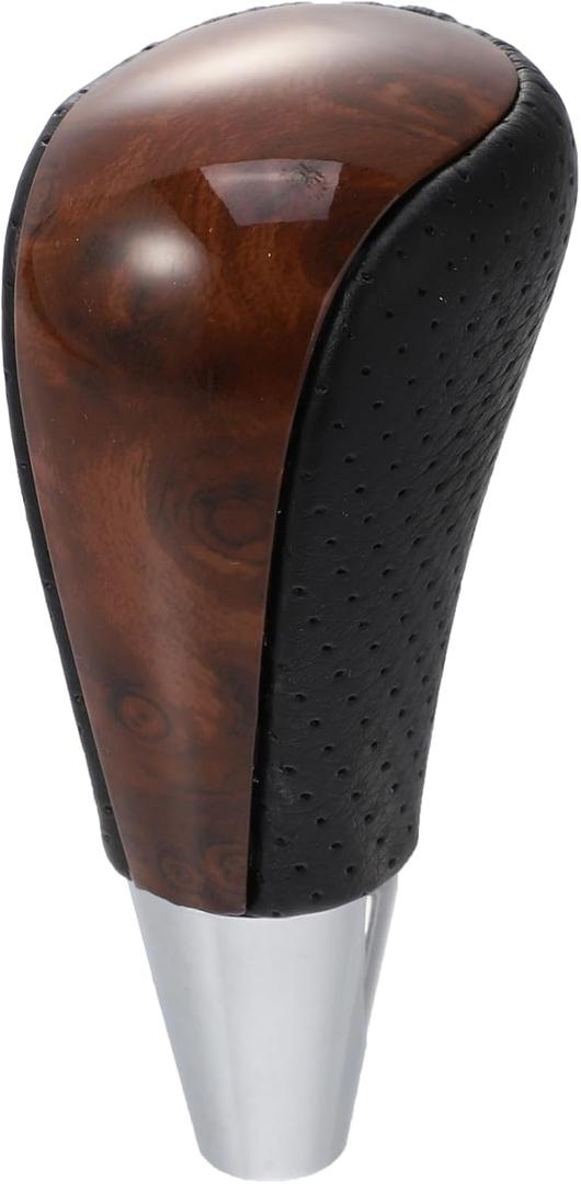 X AUTOHAUX Car Automatic Gear Stick Shift Knob for Toyota RAV4 Corolla Avalon Yaris 4Runner Sienna Camry Tacoma for Lexus ES GS SC RX LS Black Brown Wood Grain