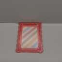 Wavy Striped 4x6 Picture Frame  Orange and Cream with Frosted Finish, Tabletop Photo Display  Joyful Decorative Photo Frame for Desk, Shelf, or Gift