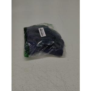 Chyhomenyc Navy Blue Kitchen Curtains 24 Inch Length, Light Filtering Faux Linen Slub Textured Small Half Window Cafe Curtain, Short Curtains for Cabinet Bathroom Basement RV Camper, 30Wx24L, 2PCS