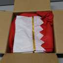 16Pcs 17" Felt Christmas Stocking Bulk, Red Christmas Socks Bulk with White Cuff Golden Trim, Christmas Hanging Ornaments Xmas Decoration for Mantel Door Window Holiday Home Dcor