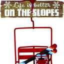 Kurt Adler Ski Lift Hanging Ornament