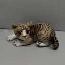 GUDVES Siamese Cat Stuffed Animal, Shorthair Cat Realistic Plush Cat Stuffed Toys, Gift for Kids 12inches (B)