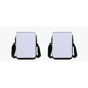 2 Pcs Blank Sublimation Crossbody Bag, DIY Printable Shoulder Messenger Bag for Halloween Christmas Birthday Crafting Gifts