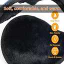 4 x HIG Ear Warmer Unisex Classic Fleece Earmuffs Winter Accessory Outdoor Earmuffs (Blue)