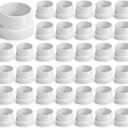 SUPPLYGIANT (50 Pack) 2 Inch PVC DWV Cleanout Adapter with C.O. Plug Slip x Female Pipe Thread (FPT) Fitting for Drain, Waste & Vent Systems, White