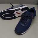Orthofeet Men's Orthopedic Knit Edgewater Sneakers (11, Blue)