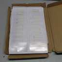 Amazon Basics Horizontal Magnetic Name Badge Holder - 100 Pack, Clear