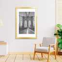LaVie Home 20x30 Picture Frame Gold Poster Frame,Display Pictures 18x24 with Mat or 20x30 Without Mat, Stable and Sturdy Frame and Polished Plexiglass, Horizontal and Vertical Format of The Walls