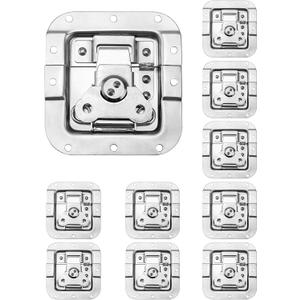 QWORK Road Case with Recessed Latch, Heavy Duty Recessed Butterfly Twist Catch, 10 Pack for Pro Audio Gear
