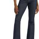 Lee Women's Legendary Mid Rise Flare Jean (8 Long, Indigo Warrior)
