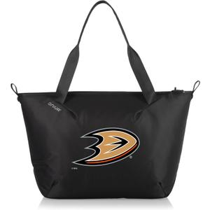 PICNIC TIME NHL Tarana Cooler Tote Bag made with Recycled Materials, Soft Cooler Tote Bag, Upcycled Picnic Cooler, (Carbon Black)