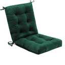 Set of 2 Outdoor Dining Chair Cushions, 37x18 inch, Water Repellent, Patio Seating Cushions, 37x18 inch, for Garden Patio Furniture (Dark Green), 37x18x4.5 inches