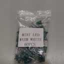 60 Pcs Christmas LED Replacement Bulb Mini Wide Angle LED Xmas Bulb Tree Light Outdoor String Light Replacement for Christmas Garden Tree Party Decor(Green Base with Warm White Bulb)