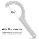 Calvana 2 Water Filter Wrenches with 6 Durable O-Rings, Compatible wih APEC Water System Ensuring Seamless Replacement and Reliable Filtration