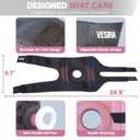 Knee brace for women and men, knee braces for pain relief compression sleeve. Patellar tendon support strap, joint support whit side stabilizer. Running Gear. (Grey)