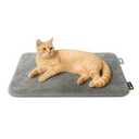 Homcolorful 17"x30" Cat Heating Pad - Dual-Sided Pet Heated Pad for Cat and Small Dog with Removable Washable Cover & Adjustable Temperature, 24V Safe Heating, Anti-Chew Cord, 1H/2H Timer (Dark Gray)