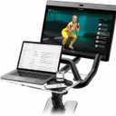 SELINA Peloton Bike Accessories Desk Tray - Laptop, Tablet & Phone Holder for Peloton Bike Plus | Clear Acrylic Peloton Tray, No-Scratch Cushion Tape Included (Bike+)