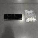 PATIKIL Empty Watercolor Palette, Metal Watercolor Tin with 26pcs Half Pans Paint Case with Lid Paint Box for Travel Gouache Oil Painting, Black