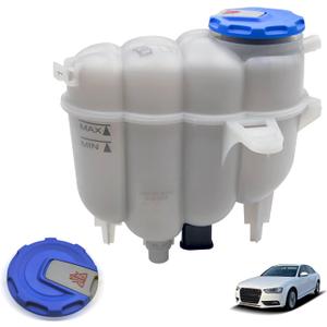 8W0121405E Coolant Reservoir Tank, Radiator Reservoir Tank with Cap & Sensor Compatible for Audi A4, A4 Quattro, A5 Quattro, S5 A5 Sportback Replaces# 8W0121405G 8W0121405F 8W0121405L