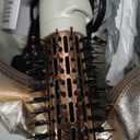 1.5 Inch Barrel (2.8’’ Plus Bristles) Dual Voltage(110~250V) Round Brush Blow Dryer, Hair Dryer Brush with European Plug Adapter, 4-in-1 Negative Ionic One Step Volumizer Dryer