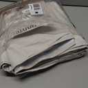 Blackout Curtains 95 Inches Long Custom Rustic Curtain for Living/Dining Room Darkening Linen Curtains & Drapes Weather Burg Thermal Insulated Cabin Back Tab/Hook Track Off White Pinch Pleated 2Panels (Birch)