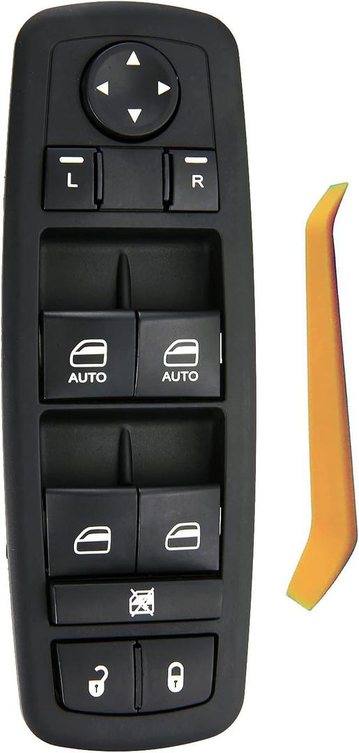 11 Metal Pins.Master Power Window Switch for 2011-2014 Dodge Charger,2011-20 Crysler 300,2015-17 Crysler 200.2016 Dodge Ram 1500,2500,3500,4500,5500.68139805AB,68139805AD (Green Light)