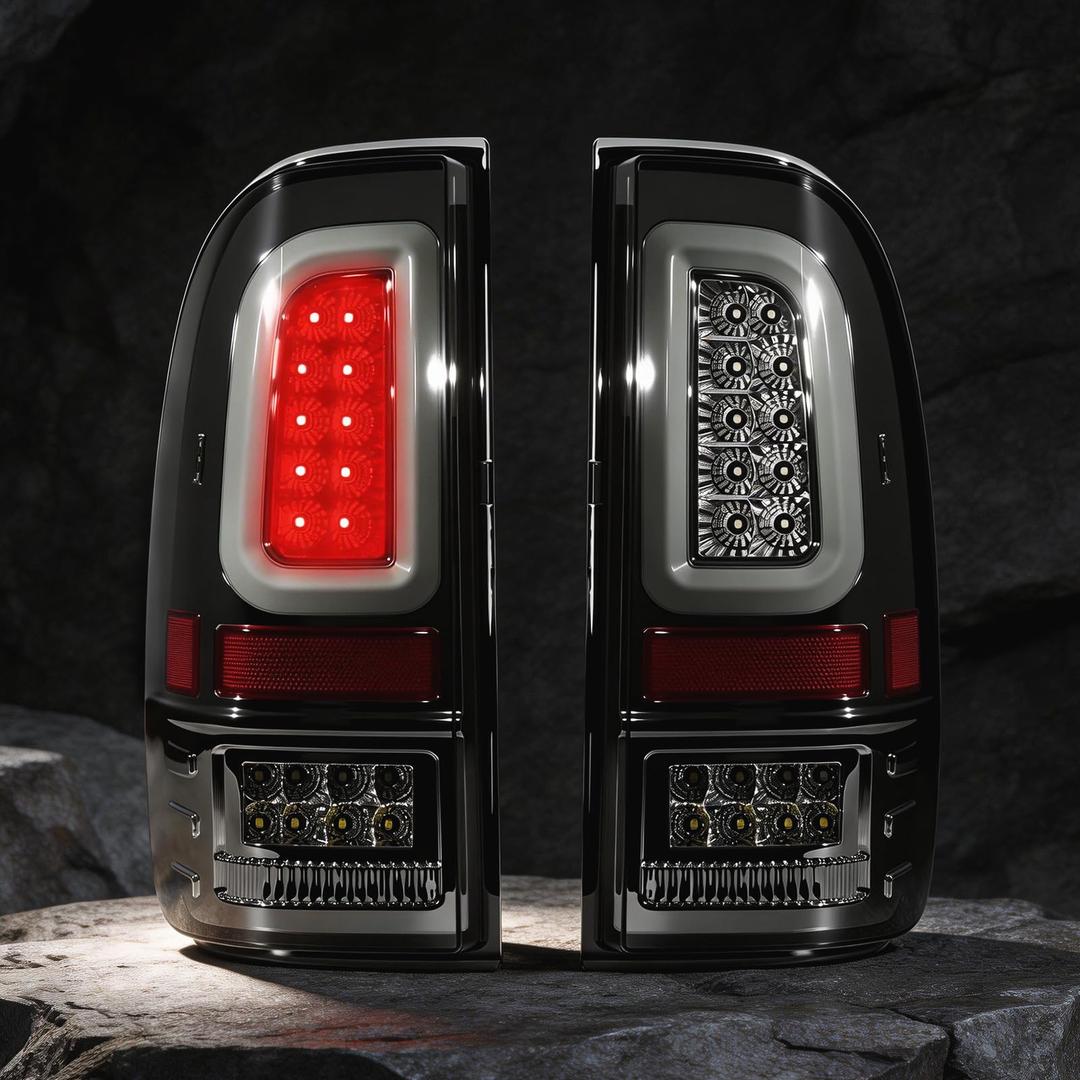 Daikokuya Smoked Full Led Tail Lights Fit for 2008-2016 Ford F250 F350 F450 Turn Signal,Brake Light,Reverse Light Rear Light Assembly Replacement, A