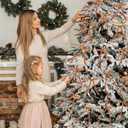 26 Pcs Velvet Christmas Bows, Flocked Christmas Ornaments Christmas Ribbon Bows for Tree Wreath Door Garland Home Decor Outdoor Indoor Khaki