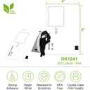 Compatible 4" x 6" Shipping Labels Replacement for DK-1241 Compatible with Brother QL Label Printers (12 Rolls + 1 Frame, 200 Labels/Roll)